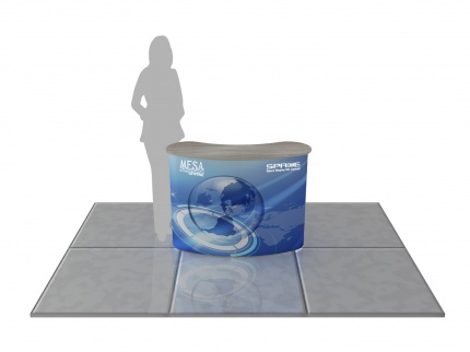 MESA 2x2 Curved Pop Up Counter